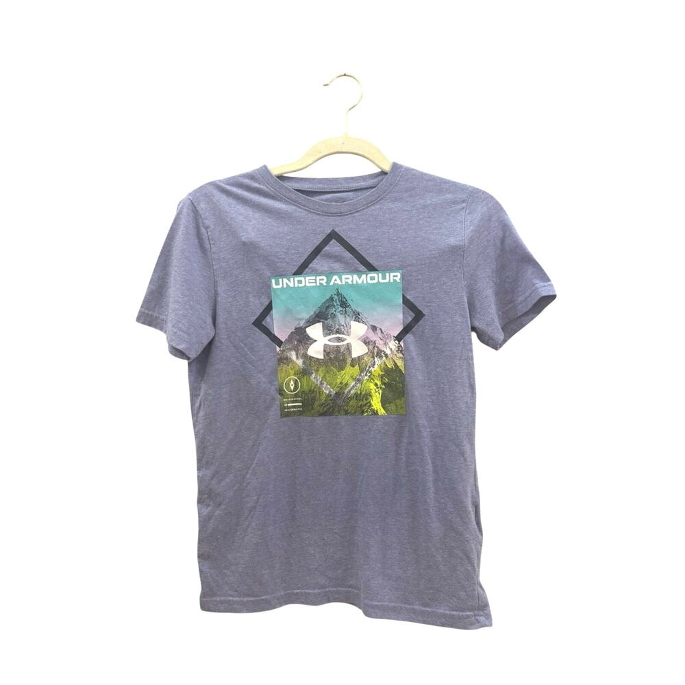 Under Armour Purple Heather Mountain Graphic Short Sleeve Tee